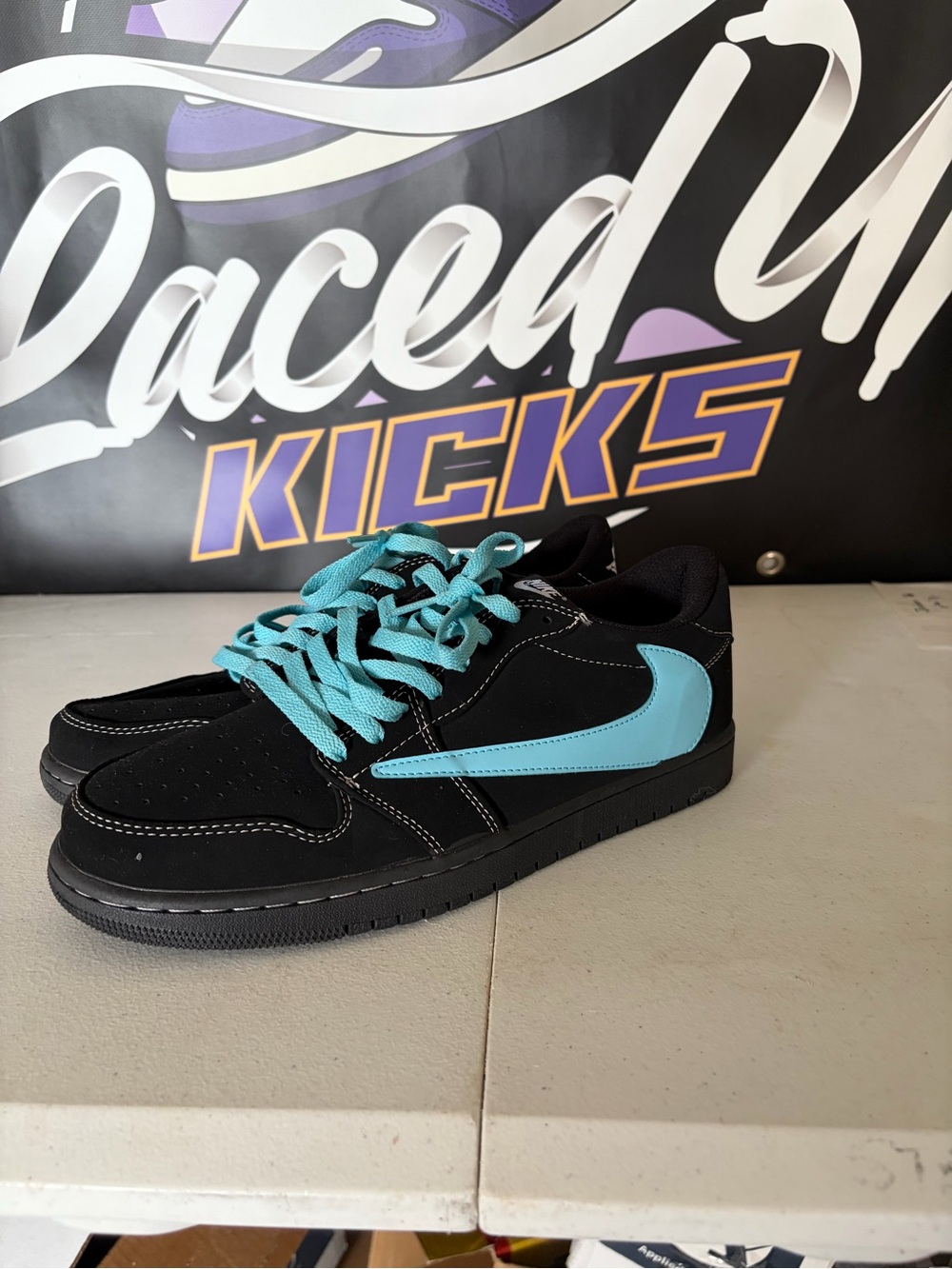 Jordan 1 Low Travis Scott Tiffany Black - Size 11